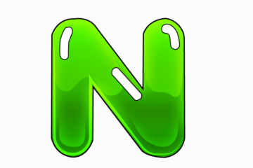 How to Draw Bubble Writing Real Easy - Letter N