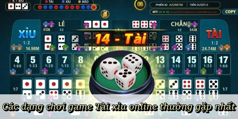 Các dạng chơi game Tài Xỉu Online thường gặp nhất